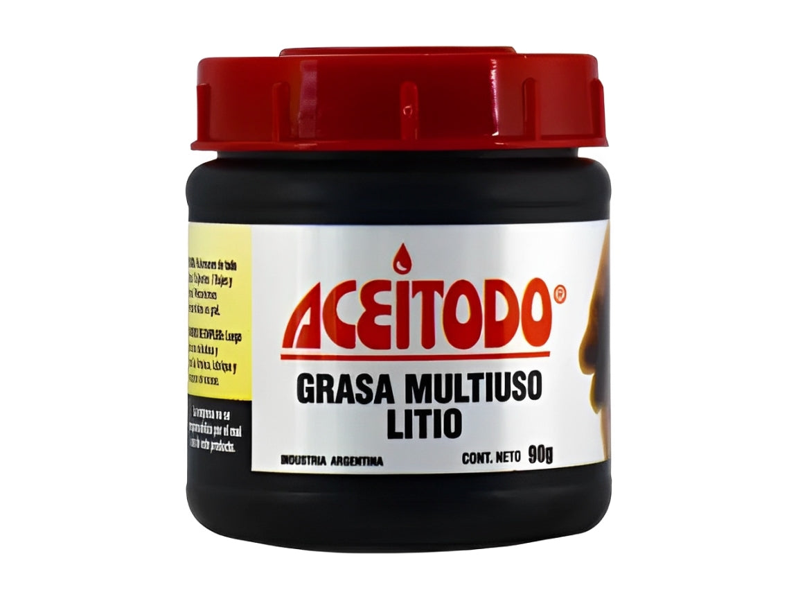Grasa litio roja lubricante multiuso 90g Aceitodo