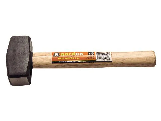 Maza minera 1 KG cabo madera Gardex