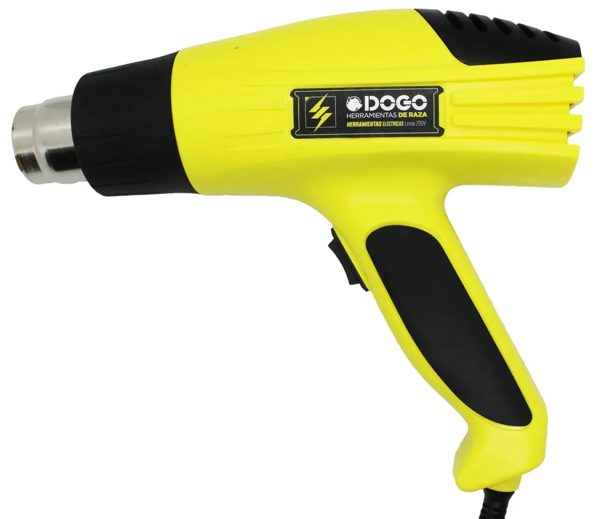 Pistola de Calor Dogo 2000W con 2 Niveles de Temperatura y 3 Boquillas