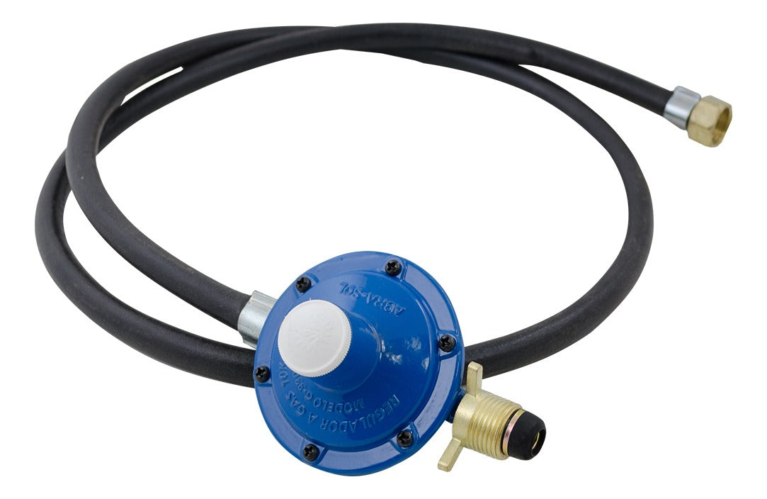 REGULADOR DE GAS 10KG CON MANGUERA 1.5 METROS PAZ