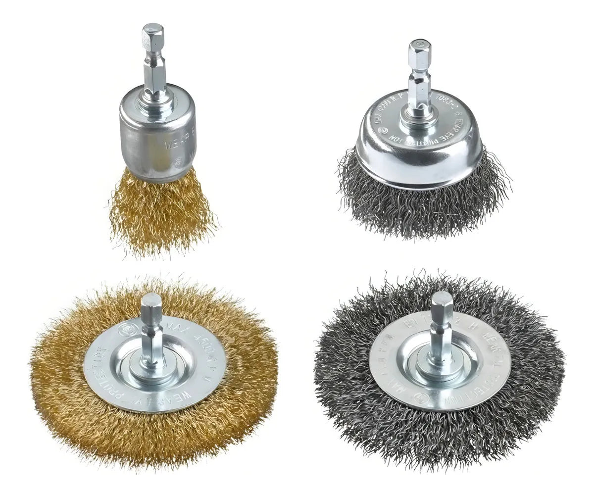 Set Cepillos Desbaste Taladro Metal Madera Kwb 49597520