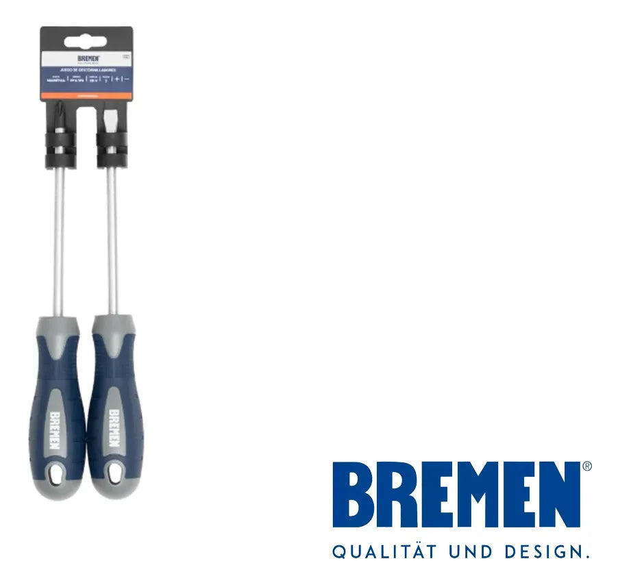 Set 2 Destornilladores Bremen Ph 2x125 Plano 6x125 7791