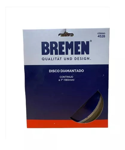 Bremen disco diamantado 7` 180MM Bremen