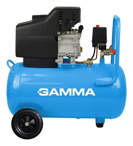 Comprensor en kit 2,5 Hp 50L + Accesorios Gamma