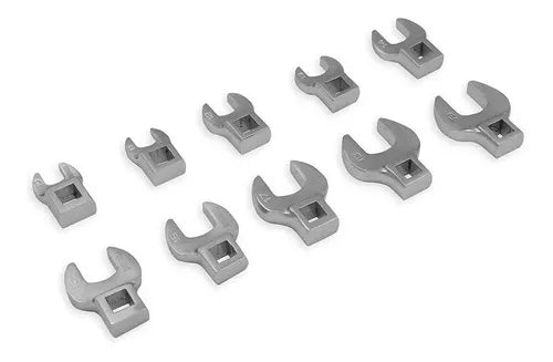 Set llaves pata de cuervo enc 3/8 10 pz Bremen