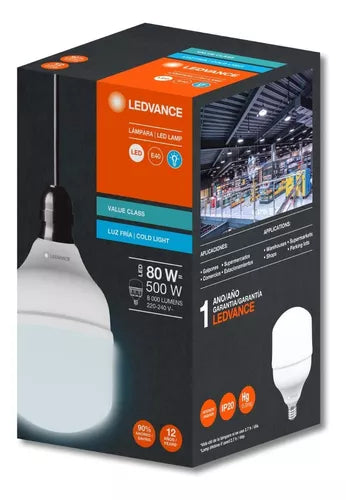 Lámpara led alta potencia 80w E40 luz fria LEDVANCE