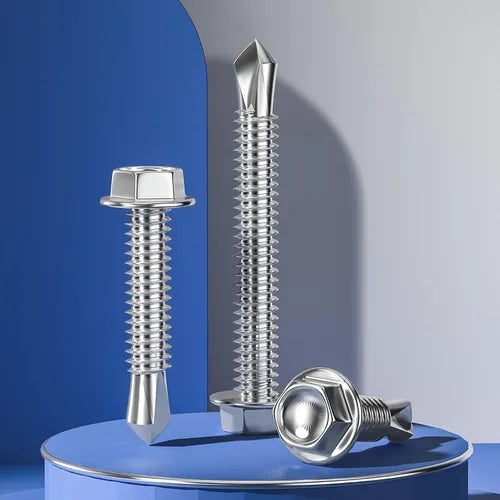 Tornillo autoperforante con arandela cabeza hexagonal punta mecha 10 x 3/4 Bremen