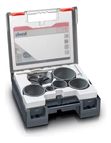Set copas tungsteno 33/53/68/73/83mm cerámica kit Einhell kwb