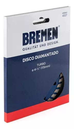 Disco diamantado porcelanato 180mm 7'' turbo fino Bremen