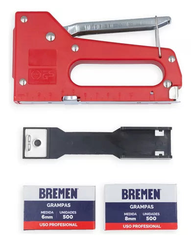 Engrampadora liviana + 1000 grampas Bremen