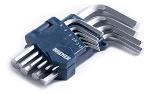 Juego llave allen en milímetros de 1.5mm a 10mm 7342 Bremen