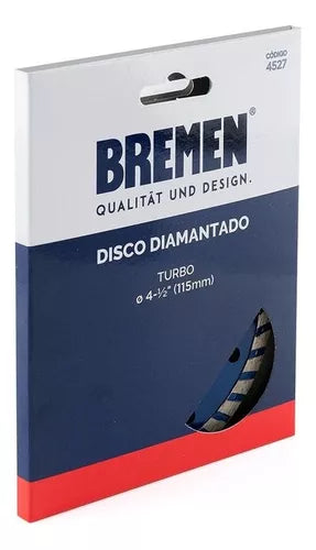 Disco corte diamantado continuo 4 ½ humedo Bremen
