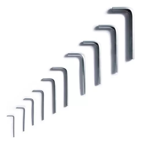 Juego llave allen en milímetros de 1.5mm a 10mm 7342 Bremen