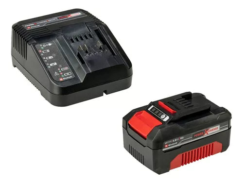 Batería + cargador 4ah rápido 18v litio Power X Einhell