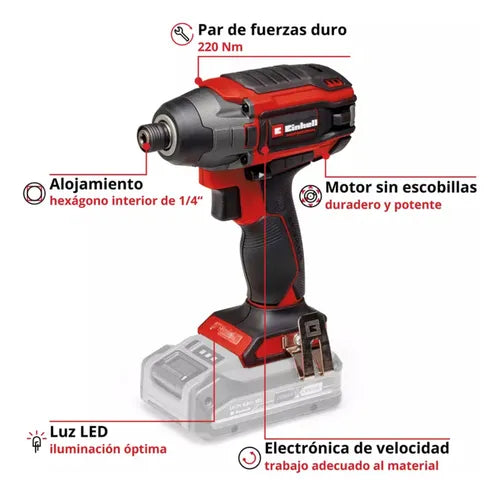 Atornillador impacto 220n inalámbrico TP-CI 18/220 EINHELL
