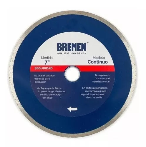 Bremen disco diamantado 7` 180MM Bremen