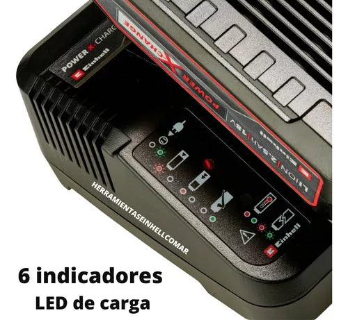 Cargador rápido de Batería 18v X-change Inteligente 3 Amp Einhell