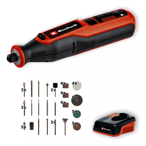 Minitorno inalambrico con bateria + 57 accesorios Einhell