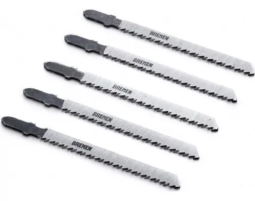 Hojas de sierra caladora encastre T por 5 unidad para madera Bremen 5368