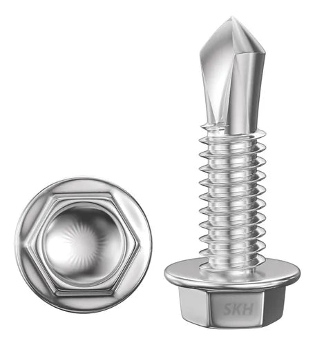 Tornillo autoperforante con arandela cabeza hexagonal punta mecha 10 x 3/4 Bremen