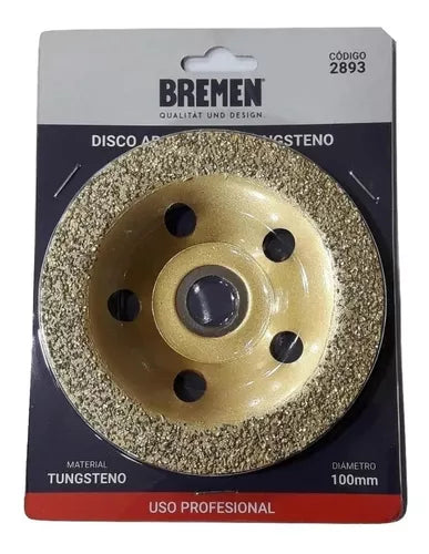 Disco lijado desbaste tungsteno amoladora 100mm Bremen