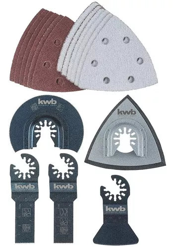Kit para multiherramientas 17 piezas Kwb