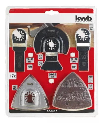 Kit para multiherramientas 17 piezas Kwb