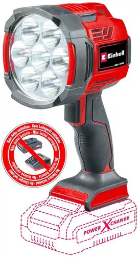 Linterna lampara inalámbrica 2500 lúmenes TE-CL 18/2500 LI SOLO Einhell