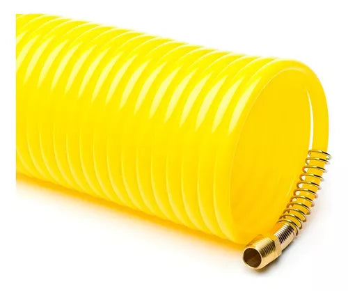 Manguera espiral compresor 1/4 X 15 mts 260 color amarillo Wembley