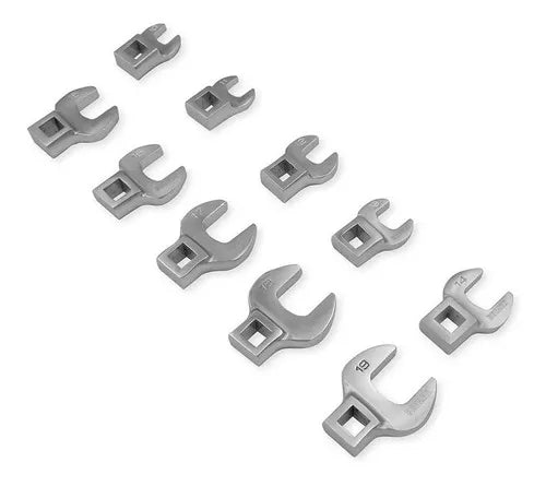 Set llaves pata de cuervo enc 3/8 10 pz Bremen