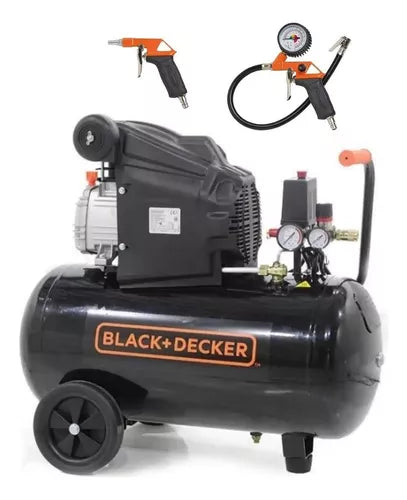 Compresor de aire 24 litros Black Decker Con Accesorios