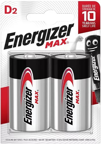 2 Pilas D Grande Energizer Max E95 Alcalina