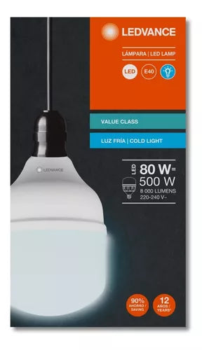 Lámpara led alta potencia 80w E40 luz fria LEDVANCE