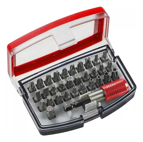 Kit puntas atornillador torx Ph Pl Pz 32 piezas Kwb
