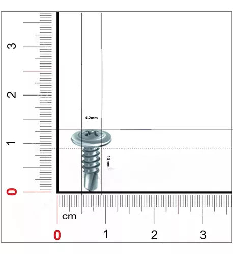 Tornillo punta mecha 8 X 1/2 cabeza tanque X 2500 Unidades T1 Bremen