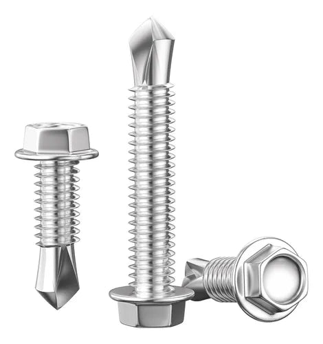 Tornillo autoperforante con arandela cabeza hexagonal punta mecha 10 x 3/4 Bremen