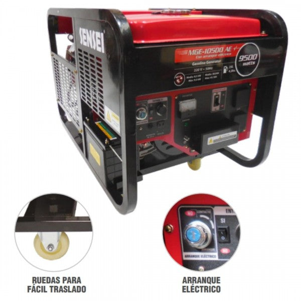 Generador portátil MGE10500 AE 9500W Monofásico SENSEI