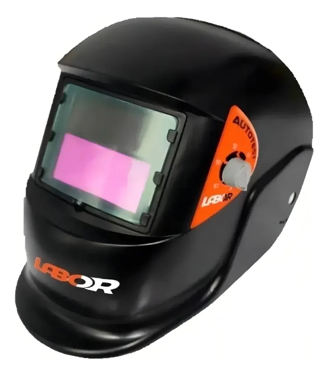 Máscara careta para soldar fotosensible Labor Profes color negro protección automática resistente cómoda