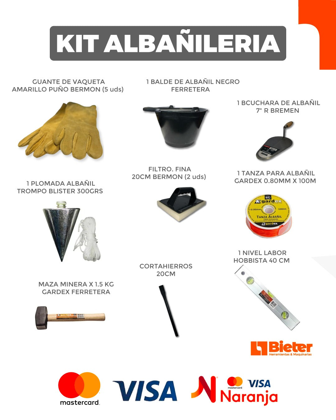 Kit Albañileria